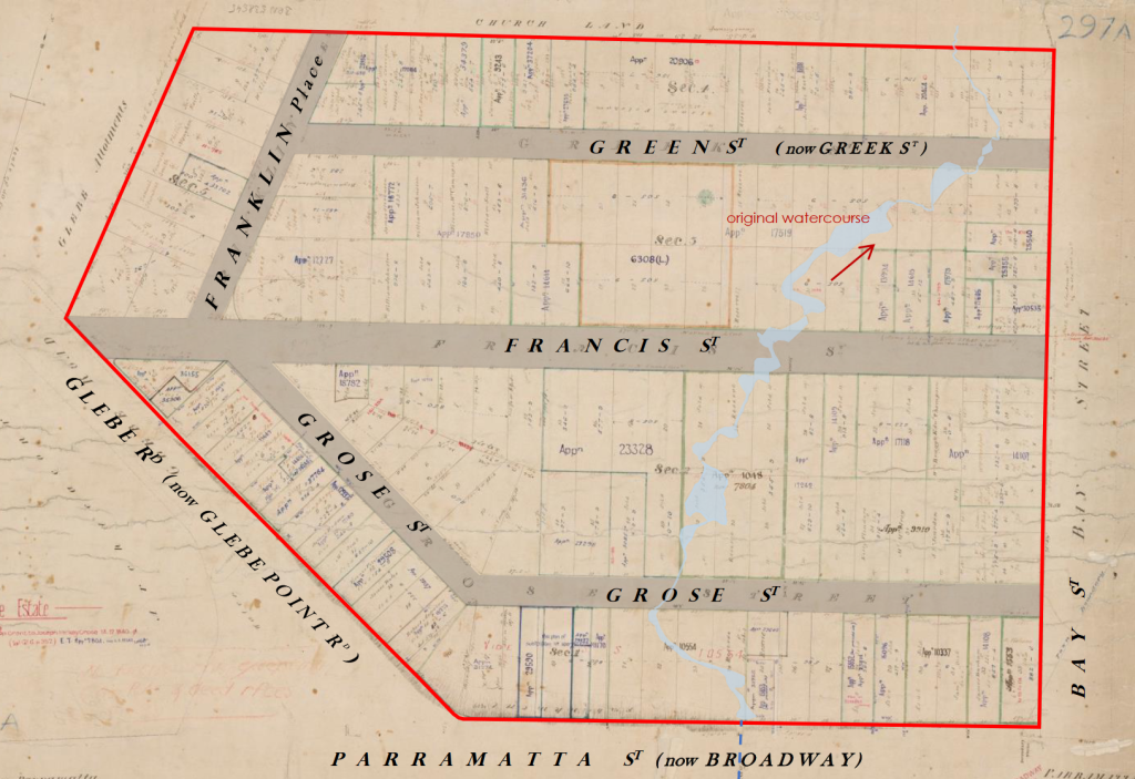 Grose Street, Glebe map